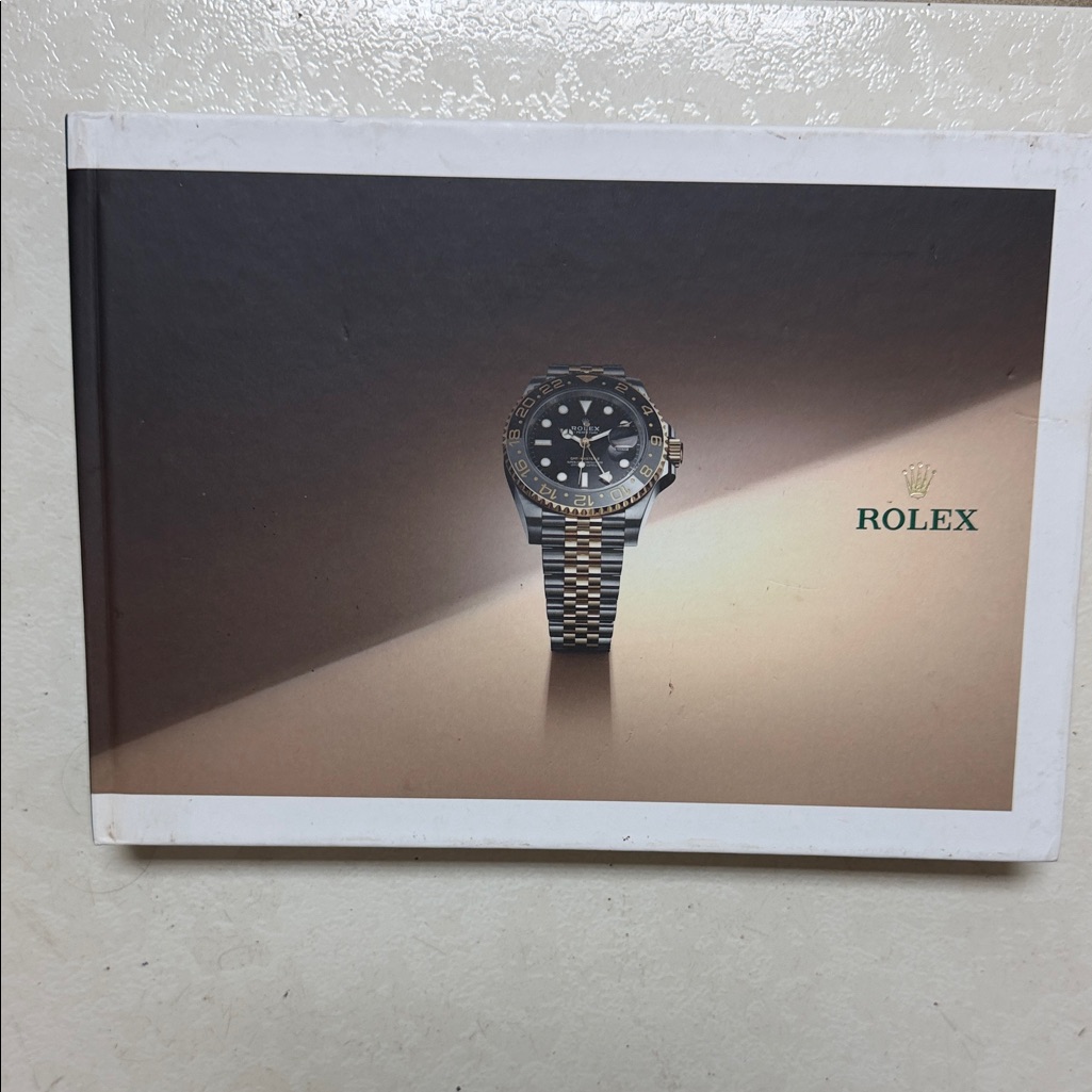 Rolex Catalogue Hardcover 20232024 Black And Gold Watch Promotional Cover